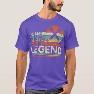 Mens Darts Pension Gift Man Myth Remüth Dart T-Shirt
