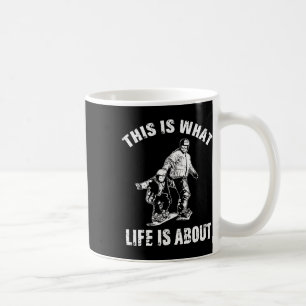 Mens, das ist, was das Leben über Pater Son Snowbo Kaffeetasse
