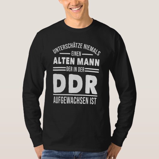 Mens Ddr Ossi DDR Deutschland Männer T-Shirt (Vorderseite)