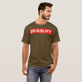 Mens Deadlift Strongman Body Builder Gym Design T-Shirt (Vorne ganz)