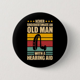 Mens Deaf Awareness ASL und Deaf Pride Button