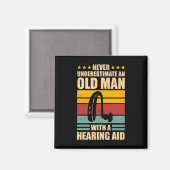 Mens Deaf Awareness ASL und Deaf Pride Magnet (Vorderseite/Rückseite)