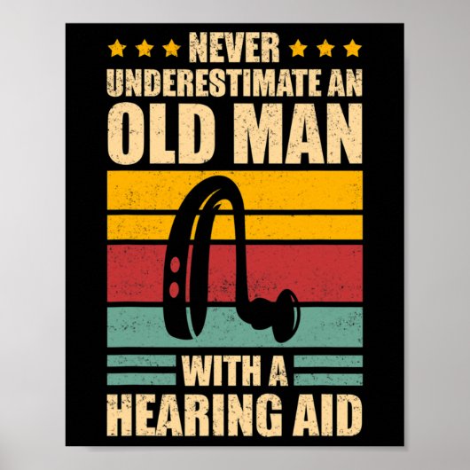 Mens Deaf Awareness ASL und Deaf Pride Poster (Vorne)