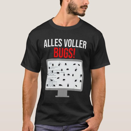Mens Debuggen von Bug Coding Computer Programmier- T-Shirt (Vorderseite)