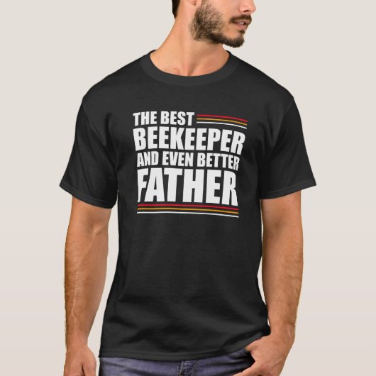 Mens der beste Imker und noch besser Vater Api T-Shirt (Vorderseite)