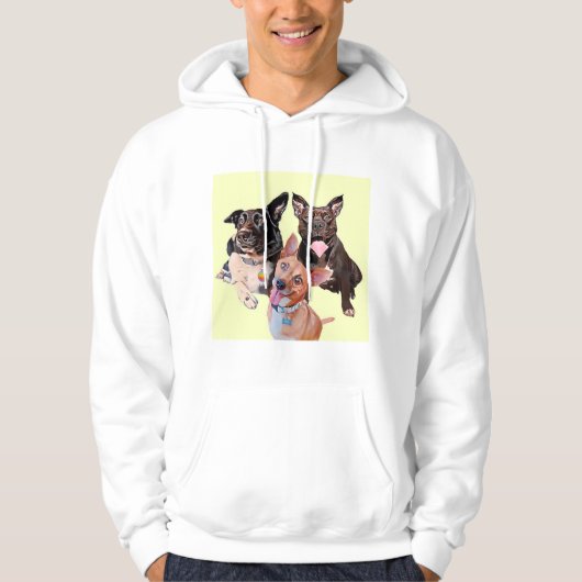 Mens Dexter, Duke & Lucy Hoodie (Vorderseite)