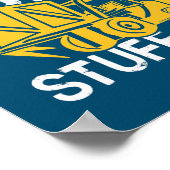 Mens, die ich hier bin, um Mechanische Gabelstaple Poster (Ecke)