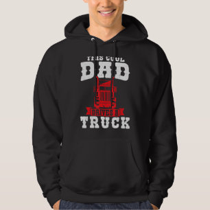 Mens Dieser Coole Vater fährt einen LKW Hoodie