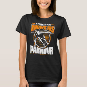 Mens Dieser Mann kennt seinen Parkour Freestyle Tr T-Shirt