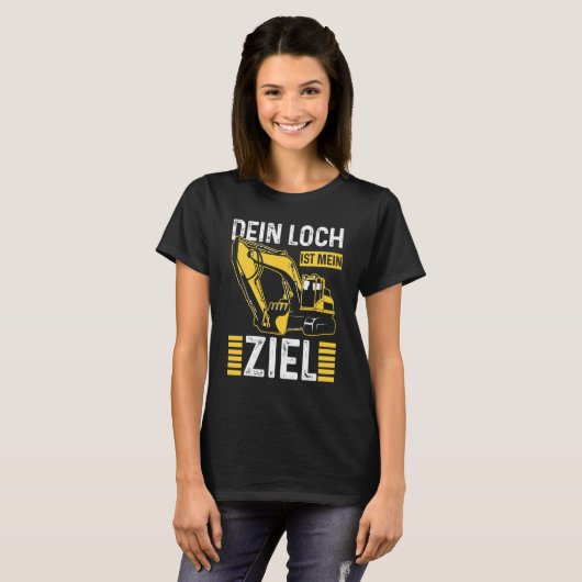 Mens Digger Bagger Guide Baggertreiber Zivil T-Shirt (Vorne ganz)