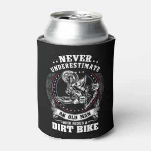 Mens Dirt Bike Funny nie unterschätzen eine alte M Dosenkühler