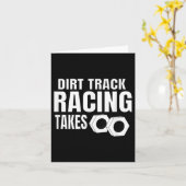 Mens Dirt Track Racing Funny Race Quote Sprint Car Karte (Gelbe Blume)