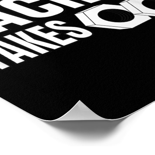 Mens Dirt Track Racing Funny Race Quote Sprint Car Poster (Ecke)