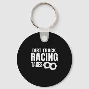 Mens Dirt Track Racing Funny Race Quote Sprint Car Schlüsselanhänger