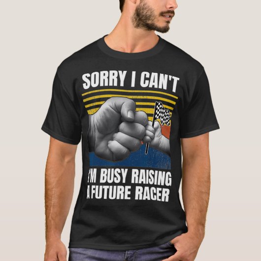 Mens Dirt Track Racing Sorry I cant'm beschäfy A T-Shirt (Vorderseite)