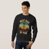 Mens Disc Golf Vathers Bester Vater Par Golf Sweatshirt (Vorne ganz)