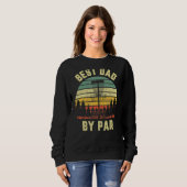 Mens Disc Golf Vathers Bester Vater Par Golf Sweatshirt (Vorne ganz)