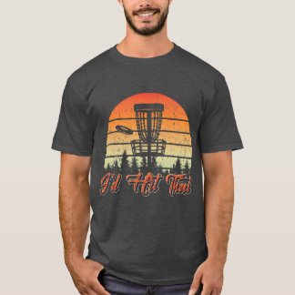 Mens Disk Golf Ich würde dieses lustige Retro Vint T-Shirt