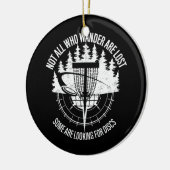 Mens Disk Golf nicht alle, die Wander verloren hab Keramik Ornament (Links)