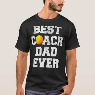 Mens Distressed Vintag Best Lacrosse Coach Vater F T-Shirt