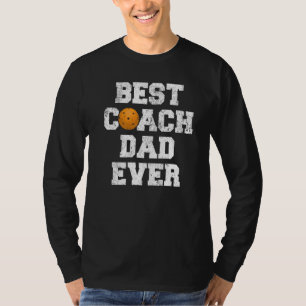 Mens Distressed Vintag Best Pickleball Coach Vater T-Shirt