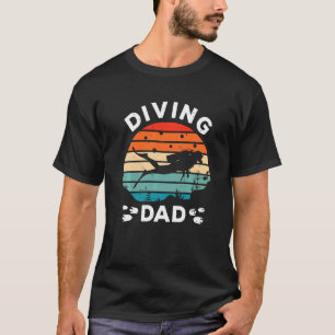 Mens Diving Vater Scuba Diver Unterwasser Schnorch T-Shirt