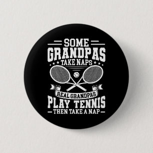 Mens Dminton Einige Grandpas nehmen Nickerchen Rea Button