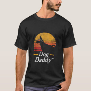 Mens Doberman Dog Daddy Sunglasses Grafischer Vate T-Shirt
