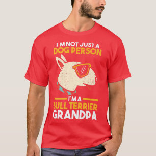 Mens Dog Großvater Bull Terrier Opa  T-Shirt