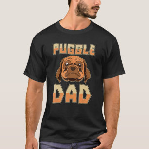 Mens Dog Owner Daddy Pet Animal Puggle Vater Dog L T-Shirt