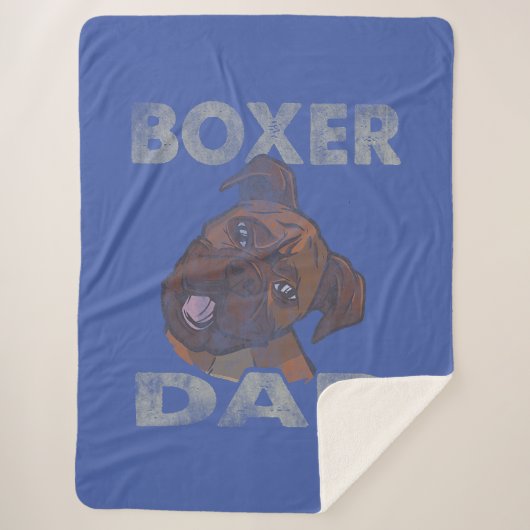 Mens Dog Vater Boxer Dog Lover Sherpadecke (Vorderseite)