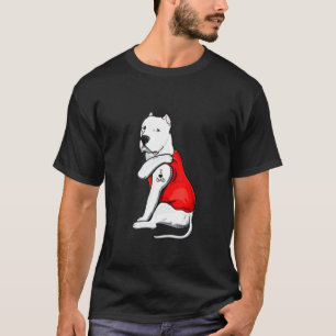 Mens Dogo Argentino Hund Tattoo I Liebe Vaterschaf T-Shirt