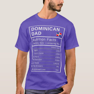 Mens Dominikanische Vater Ernährung Fakten Vaterta T-Shirt