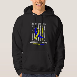 Mens Down Syndrome Awareness Vater Töchter Krieger Hoodie