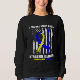 Mens Down Syndrome Awareness Vater Töchter Krieger Sweatshirt