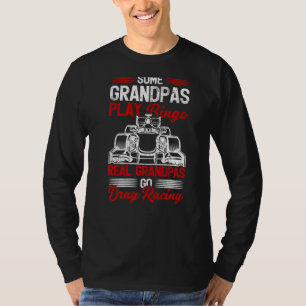 Mens Drag Racing Großvater ziehen Racing Vatervate T-Shirt