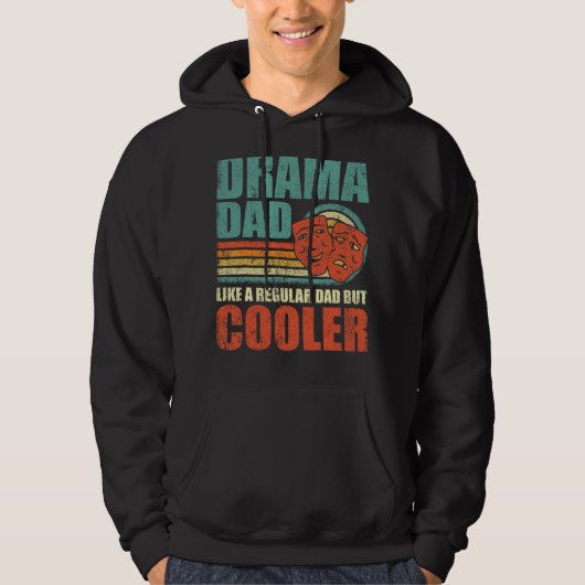Mens Drama Vater wie ein regelmäßiger Vater, aber Hoodie (Vorderseite)