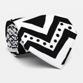 Mens Dress Krawatte Boho Buffalo Tribal Muster Böh (Gerollt)