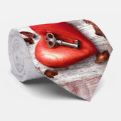 Mens Dress Krawatte Land Holzschlüssel für mein He (Gerollt)