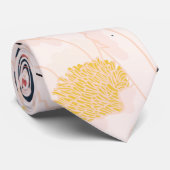 Mens Dress Krawatte Weiße Blume auf dunkelblau (Gerollt)