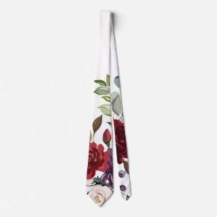 Mens Dress Krawatte White Roses Gold Geometrie Flo