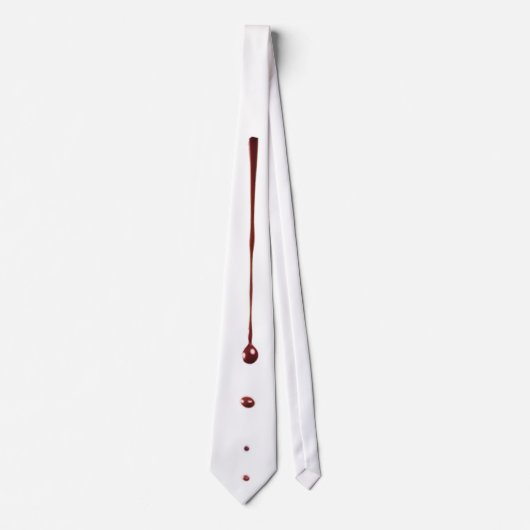 Mens Dress Krawatte zombie Blut Tropfen Vampire Go (Vorderseite)