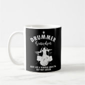 Mens Drummer Opa wie normale Opa aber so Kaffeetasse (Links)