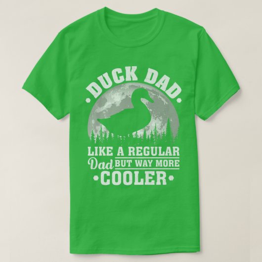 Mens Duck Vater wie ein regelmäßiger Vater Funny D T-Shirt (Design vorne)