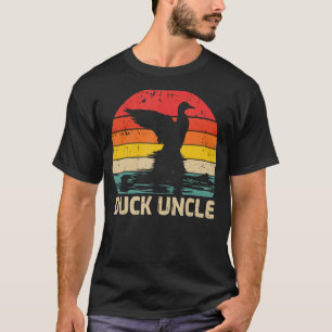 Mens Duck Vintag Retro Duck Onkel Vatertag T-Shirt