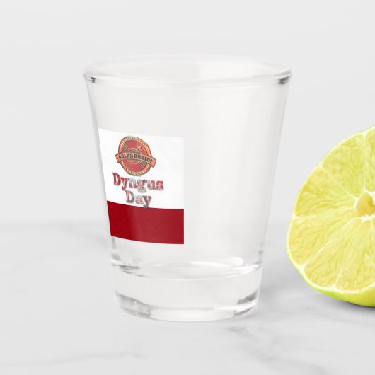 Men's Dyngus Day Polka Radio Schnapsglas (Vorderseite)
