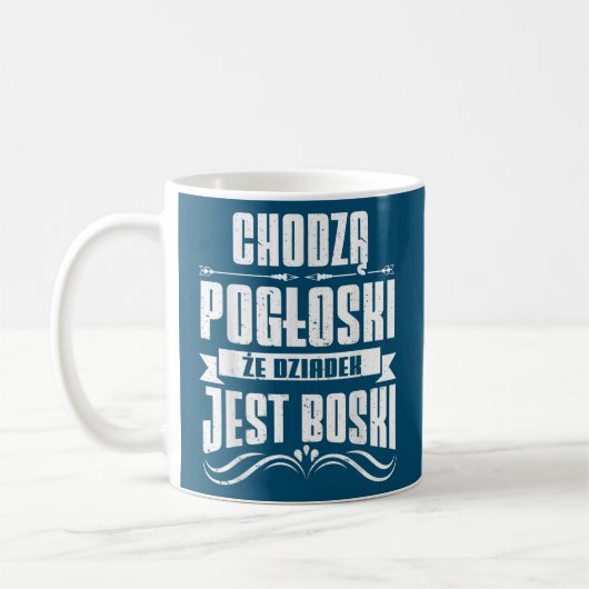 Mens Dziadzie Dziadzia Dziadziu Dziadziu Polen Kaffeetasse (Links)