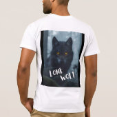 mens(einsamer Wolf-Entwurf) T-Shirt (Rückseite)