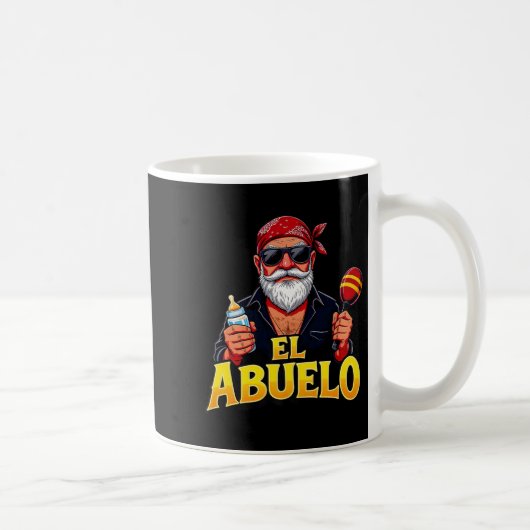 Mens El Abuelo Funny Design For Mexican Grandpas P Kaffeetasse (Rechts)