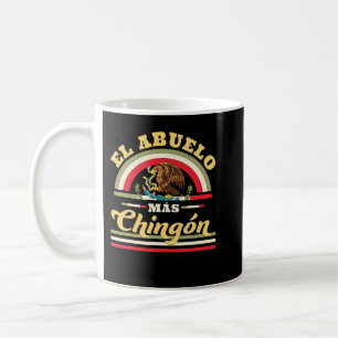 Mens El Abuelo Mas Chingon Funny mexikanische Flag Kaffeetasse
